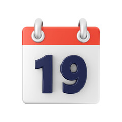 Calendar date day even 3d icon illuatration