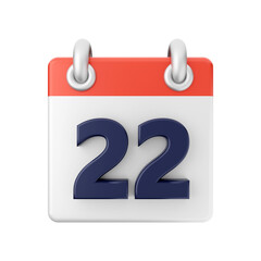 Calendar date day even 3d icon illuatration