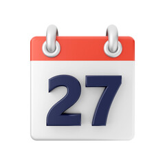 Calendar date day even 3d icon illuatration