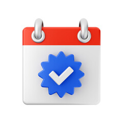 Calendar event date day 3d icon illustration