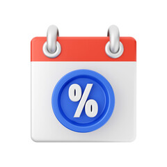 Calendar event date day 3d icon illustration