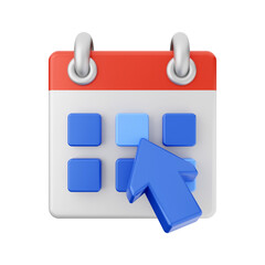 Calendar event date day 3d icon illustration