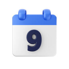 Calendar event date day 3d icon illustration
