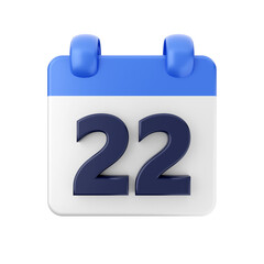 Calendar event date day 3d icon illustration