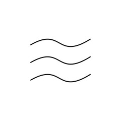 Wind, Air Thin Line Icon Vector Illustration Logo Template. Suitable For Many Purposes.