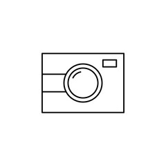 Camera, Photography, Digital, Photo Thin Line Icon Vector Illustration Logo Template. Suitable For Many Purposes.