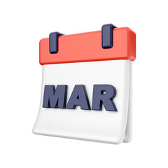 Calendar event date day 3d icon illustration