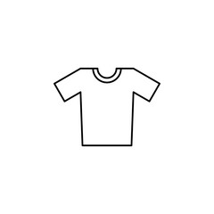 Shirt, Fashion, Polo, Clothes Thin Line Icon Vector Illustration Logo Template. Suitable For Many Purposes.