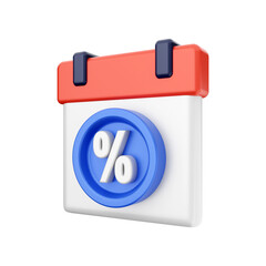 Calendar event date day 3d icon illustration