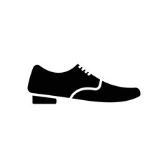 Shoe icon. icon related to school supplies, education. glyph icon style, solid. Simple design editable