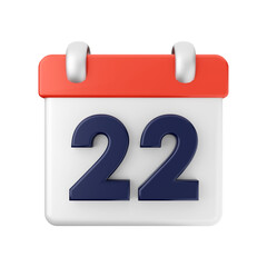 Calendar event date day 3d icon illustration