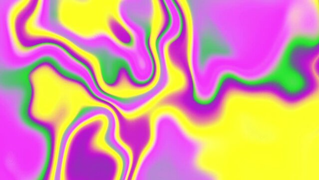 Soft liquid Psychedelic holographic rapunzel Color iridescent. Colorful gradient animation fluid. Modern Dynamic light vivid trendy color. Moving abstract blurred motion. Multicolor smooth transition