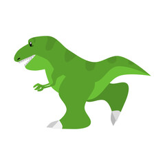 Vector illustration of cartoon style t-rex