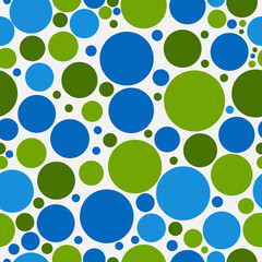 Seamless pattern of colorful circles