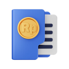 folder and file 3d icon illustration