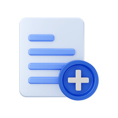 Obraz premium folder and file 3d icon illustration