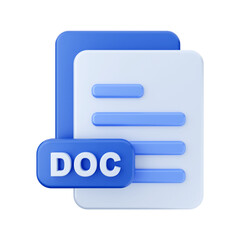 folder and file 3d icon illustration