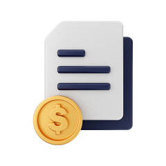 folder and file 3d icon illustration