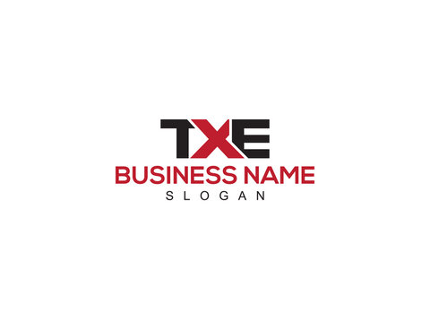 Modern TXE Logo Icon Vector, Colorful TX t x e Logo Letter Design For Your New Business Or Brand