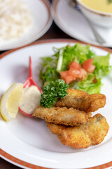 白身魚のフライ定食