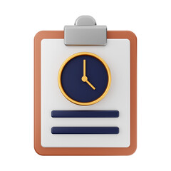 file report 3d icon illustration