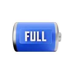 battery power saving energy 3d icon illustration