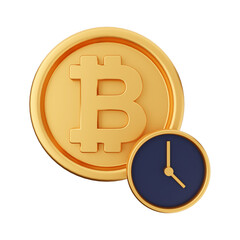 bitcoin cryptocurrency 3d icon illustration