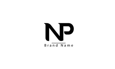 NP PN N P abstract vector logo monogram template © Creative_ab9