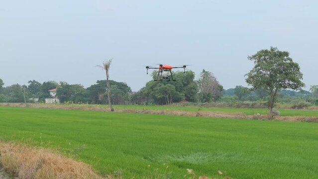 The big drones used in agriculture.