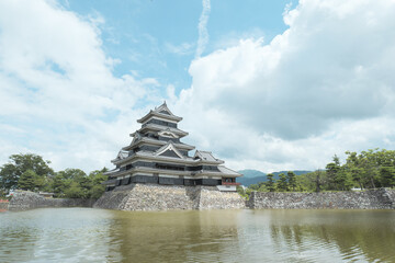 夏の松本城天守　8月