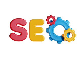 Search engine optimization isolated 3D icon.