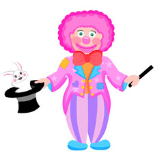 cartoon drawing of clown character