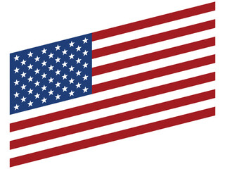 USA flag and map.