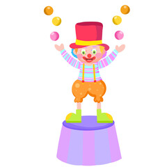 cartoon drawing of clown character