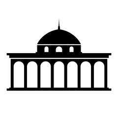 Building icon. Abstract architectural sign and symbol.