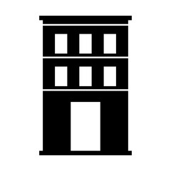 Building icon. Abstract architectural sign and symbol.