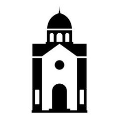 Building icon. Abstract architectural sign and symbol.