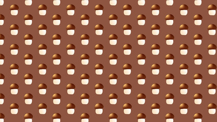 autumn pattern, mushrooms wallpaper for fabric and background;