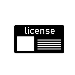 Driver license icon transparent illustration on white