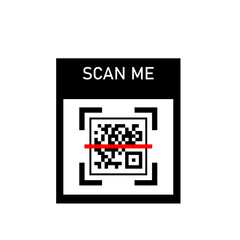 QR code icon . Special identity code sign