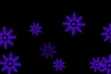 紫　雪　結晶　カラー　パーティクル　CG　背景　壁紙
