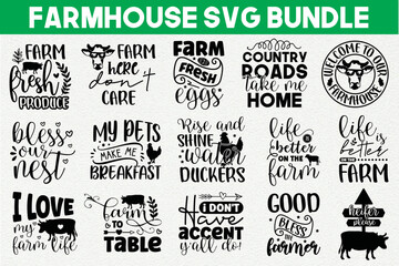 Fototapeta premium Farmhouse Svg, Farmhouse Svg Bundle,Farm Designs Svg ,Svg Quotes, Svg Sayings, Svg For Silhouette, Silhouette Svg, Cricut Svg,,Farm Bundle Svg, ,Farmhouse Svg,Farmhouse Quotes Svg Bundle ,Family Quo
