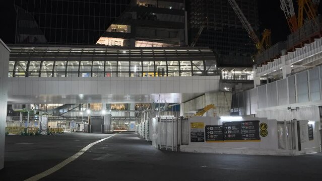深夜の渋谷　夜景　宮益坂口（2022年7月）