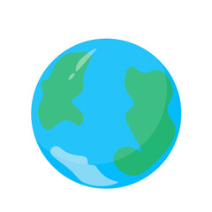 Planet earth, illustration, vector on a white background