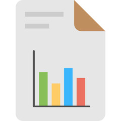 Sales Analytics Flat Icon 