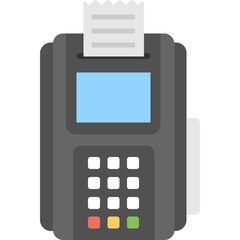 POS Payment Flat Icon 