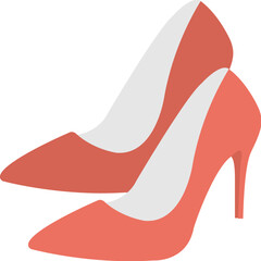 Pump Shoes Flat Icon 