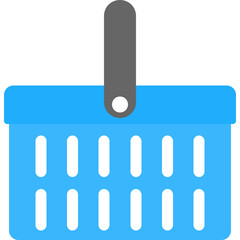 Shopping Basket Flat Icon 