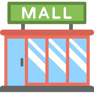 Mall Flat Icon 