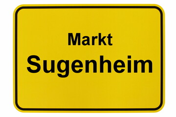 Illustration eines Ortsschildes von Sugenheim in Bayern